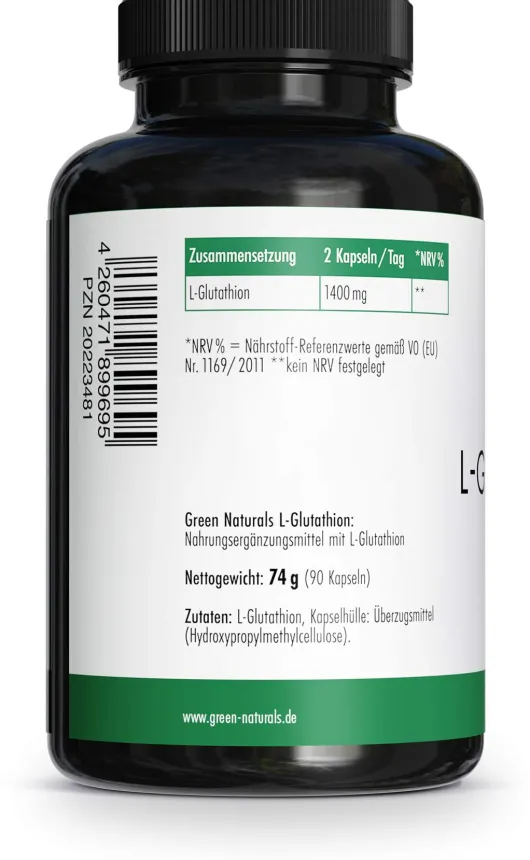 Green Naturals L-Glutathion 1400 mg vegan 90 Kapseln