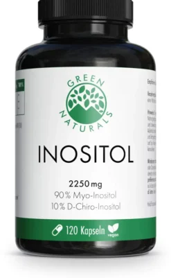 Green Naturals Myo-Inositol 2025 mg und D-Chiro 225 mg 120 Kapseln