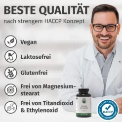 Green Naturals Panax Ginseng hochdosierte vegane 180 Kapseln