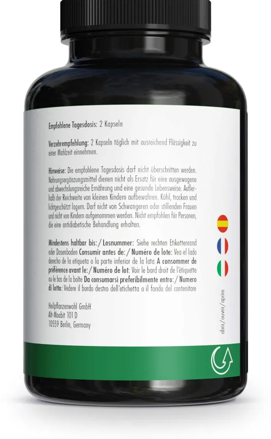 Green Naturals Panax Ginseng hochdosierte vegane 180 Kapseln