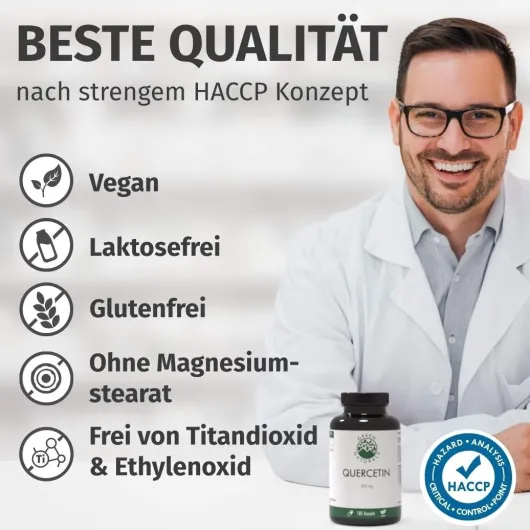 Green Naturals Quercetin 500 mg 180 Kapseln