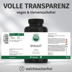 Green Naturals Shilajit 1300 mg 180 Kapseln