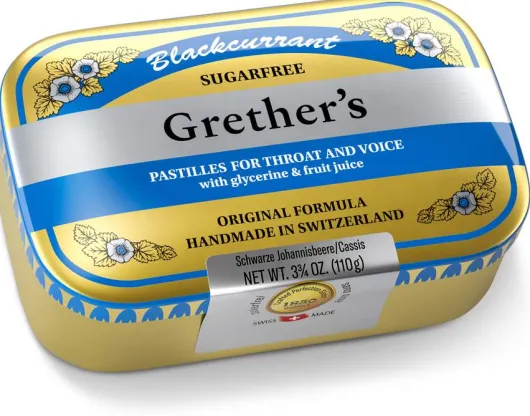 Grether`s Pastilles Blackcurrant zuckerfrei Dose 110 g