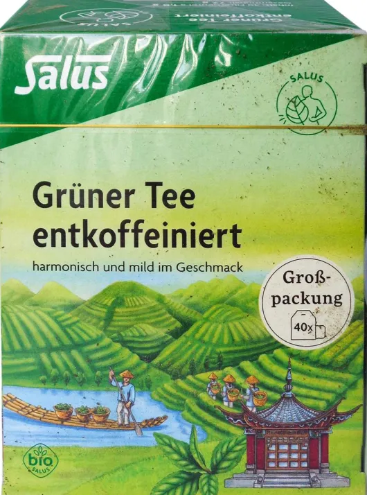 Grüner Tee Entkoffeiniert Bio Salus Filterbeutel 40 Stück