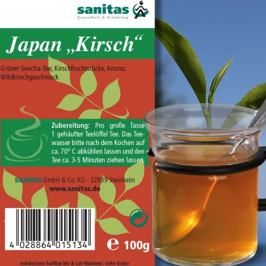 Grüner Tee Japan Kirsch 250 G