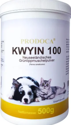 Grünlippenmuschel Kwyin 100 Pulver F.Hunde Katze 500 G