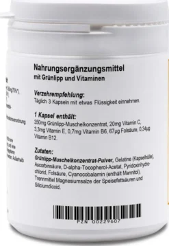 Grünlipp Muschel Konzentrat 180 Kapseln