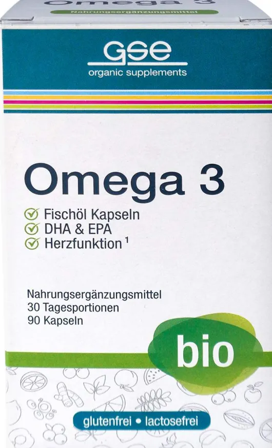 Gse Bio Omega-3 Fischöl Kapseln 90 Stück