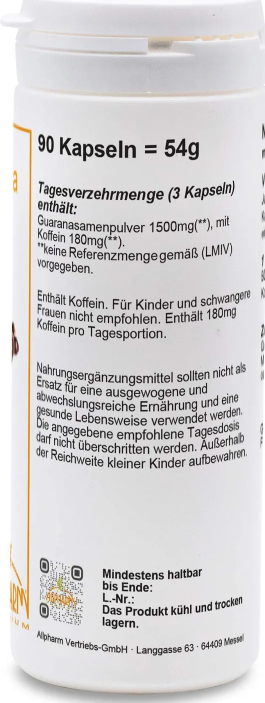 Guarana Kapseln 90 Kapseln