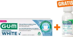 GUM Original White Zahnpasta 75 ml + gratis Paroex 0,06 CHX Mundspülung 30 ml