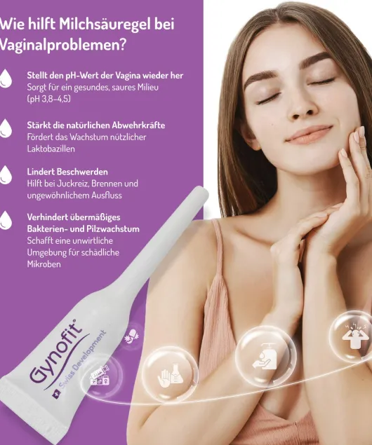 Gynofit Vaginalgel mit Milchsäure 12 x 5 ml