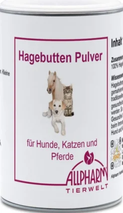 Hagebutten 100 g Pulver für Haustiere und Pferde