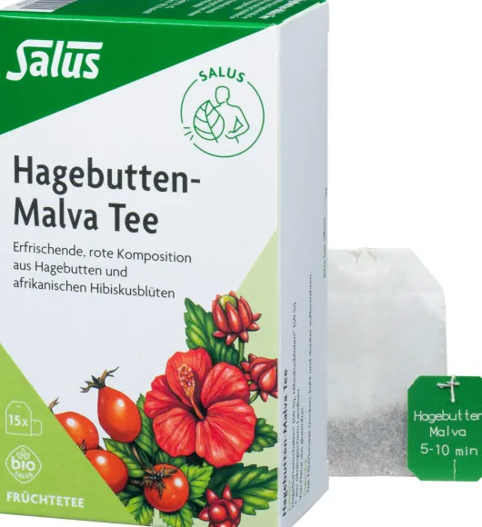 Hagebutten Malva Tee Bio Salus 15 Filterbeutel