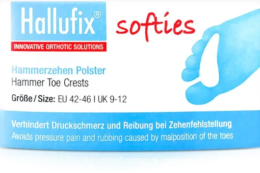 Hallufix Softies Hammerzehenpolster Gr.L 42-46
