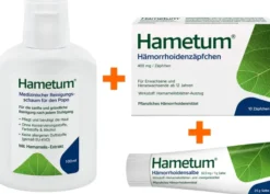 Hametum Medizinischer Reinigungsschaum 100 ml + Hämorrhoiden Salbe 25 g + Hämorrhoidenzäpfchen 10 Stück