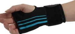 Handgelenkstütze, elastisch, schwarz, Größe L-XL