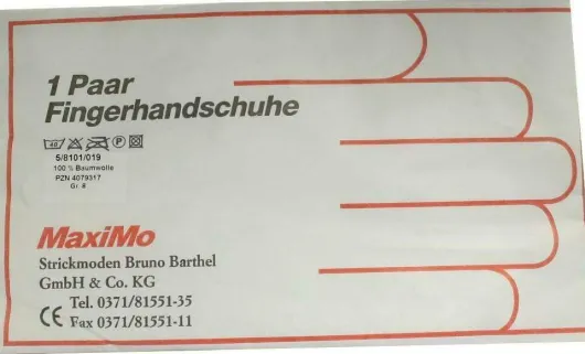 Handschuhe Baumwolle Gr. 8 Kinder 2 Handschuhe