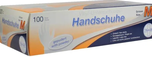 Handschuhe Einmal Vinyl Gepudert M 100 Stück