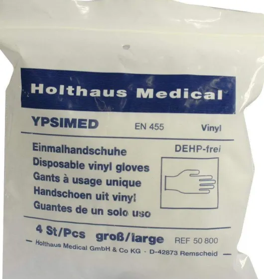 Handschuhe Einmal Ypsimed Vinyl Groß 4 Handschuhe