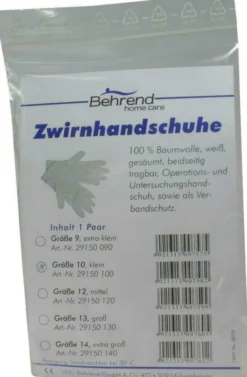 Handschuhe Op Baumwolle Gr. 11