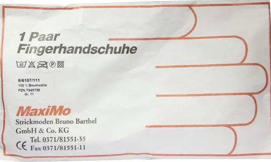 Handschuhe Strick Baumwolle Gr. 11 Herren