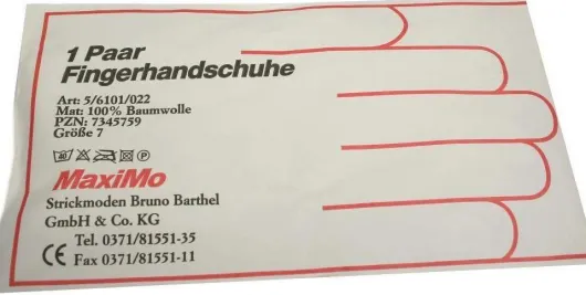 Handschuhe Strick Baumwolle Gr. 7 Dünn 2 Handschuhe