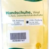 Handschuhe Vinyl Anti Aids 4 Handschuhe