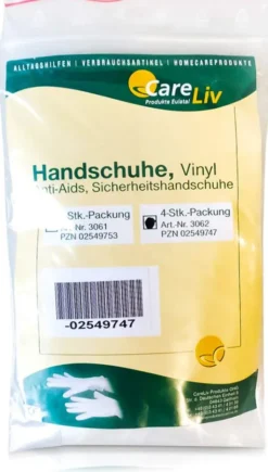 Handschuhe Vinyl Anti Aids 4 Handschuhe