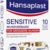 Hansaplast Kids Pflasterstrips sensitive 6x7 cm 10 Stück