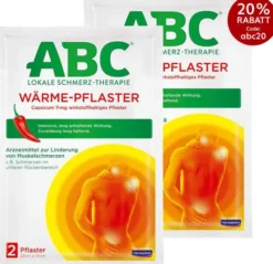 Hansaplast med ABC Wärme Pflaster Capsicum 2 x 2 Stück