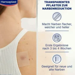 Hansaplast Pflaster Narben Reduktion 3,8 cm X 6,8 cm 21 Stück