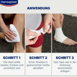 Hansaplast Robustes Sporttape Weiß 2,5 cm X 10 cm