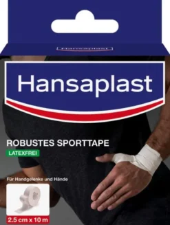 Hansaplast Robustes Sporttape Weiß 2,5 cm X 10 cm