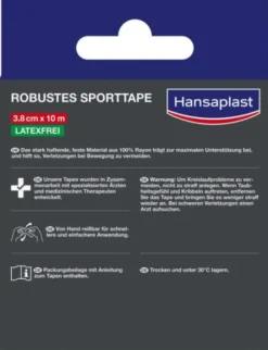 Hansaplast Robustes Sporttape Weiß 3,8 cm X 10 M