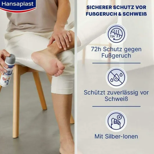 Hansaplast Silver active Fußspray 150 ml Spray