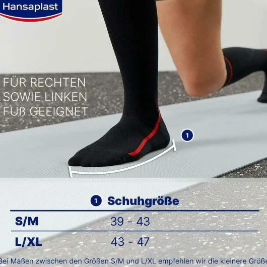 Hansaplast Sport Compression Socks Gr.L - Xl 1 Paar