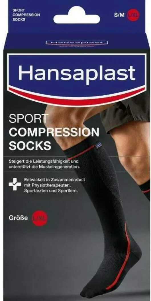 Hansaplast Sport Compression Socks Gr.L - Xl 1 Paar