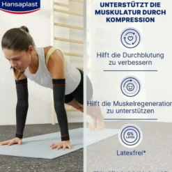 Hansaplast Sport Compression Arm Sleeves Gr.S - M 1 Paar