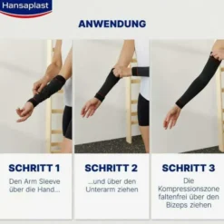 Hansaplast Sport Compression Arm Sleeves Gr.S - M 1 Paar