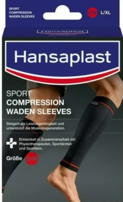 Hansaplast Sport Compression Waden Sleeves Gr.S - M 1 Paar