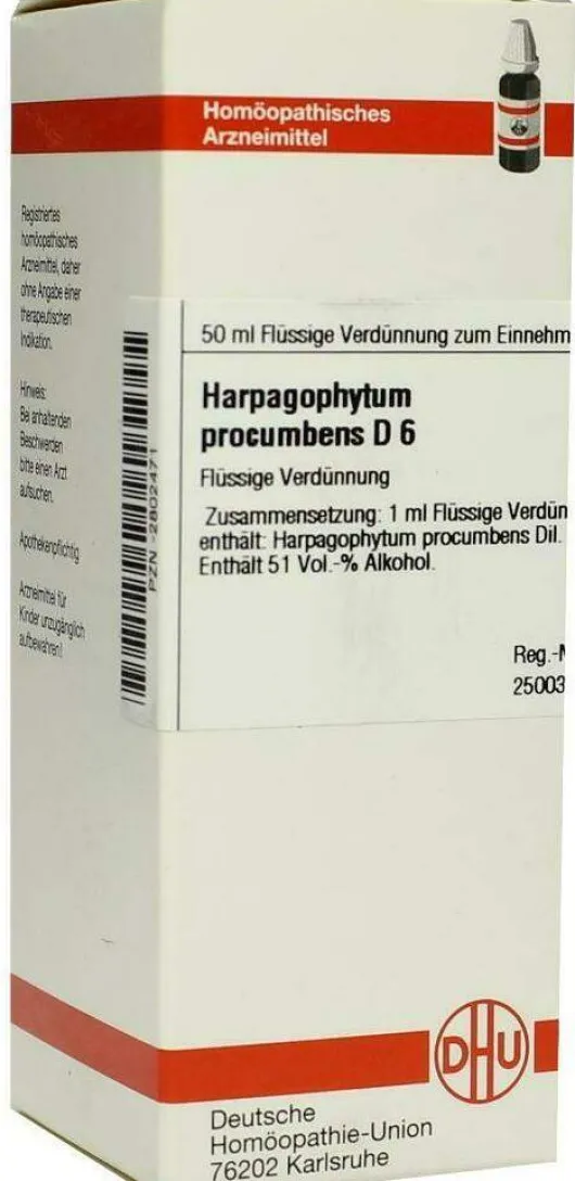 Harpagophytum Procumbens D6 Dhu 50 ml Dilution
