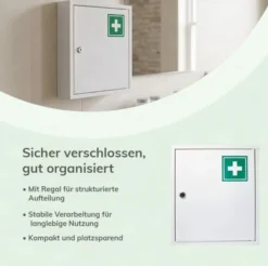 Haushalt International Medizinschrank aus Stahl