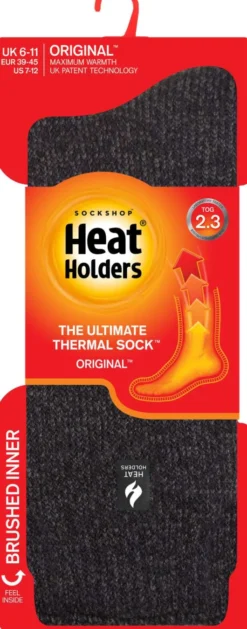 HeatHolders anthrazit Thermosocken Größe 39 - 45 1 Paar