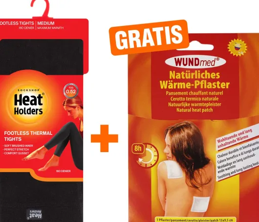 HeatHolders Thermo Leggings Gr.L, 1 Stück + Gratis Wärmepflaster