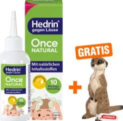 Hedrin Once Natural 100 ml + gratis Schleich® Erdmännchen 1 Stück