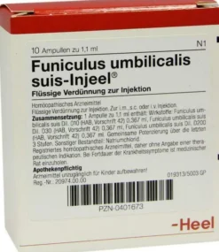 Heel Funiculus Umbilicalis Suis-Injeele 10 Ampullen zu 1,1 ml