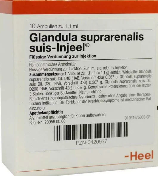 Heel Grandula Suprearenalis Suis-Injeel 10x1,1ml