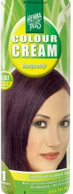 Hennaplus Colour Cream Burgundy 3,67 60 ml Creme