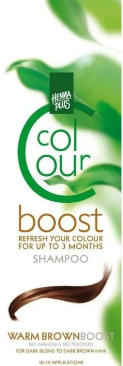 Hennaplus Colour Shampoo Boost Warm Brown