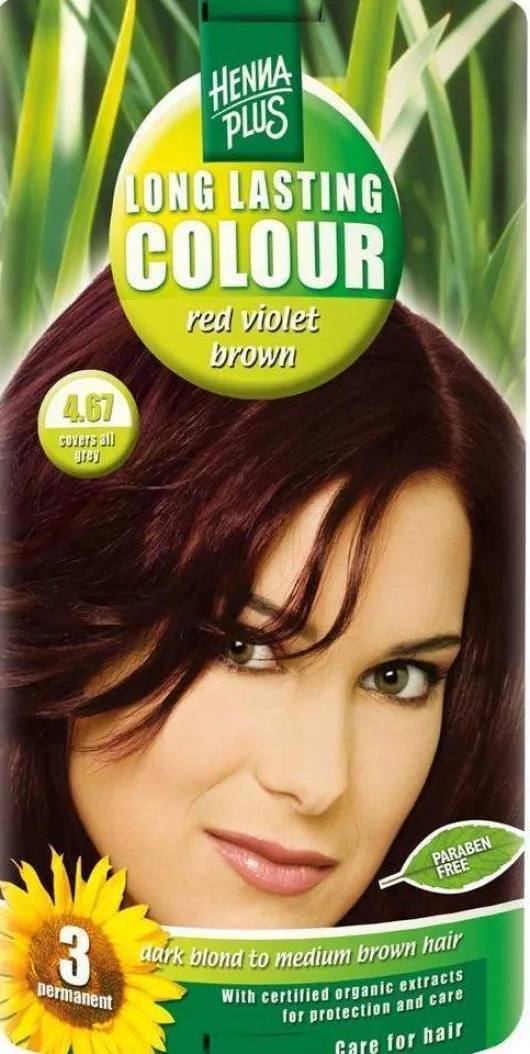 Hennaplus Long Lasting Red Violet Brown 4,67